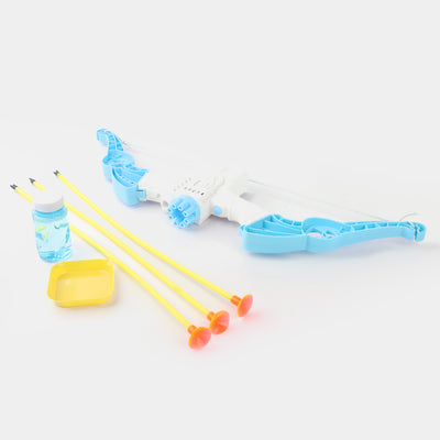 2 in 1 Bubble Gun Bow And Arrow 8 Holes Blaster