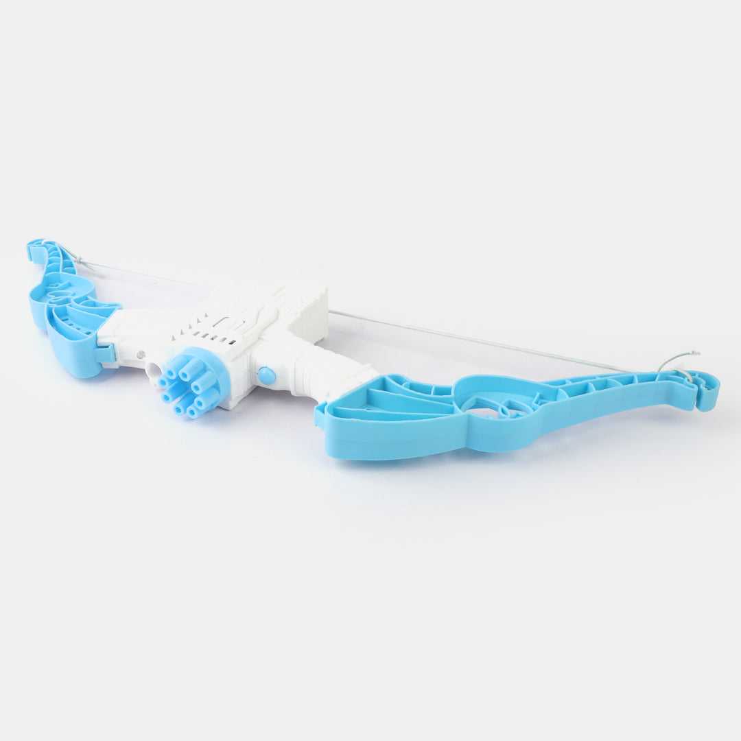 2 in 1 Bubble Gun Bow And Arrow 8 Holes Blaster