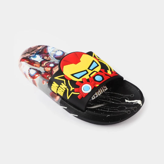 CHARACTER BOYS SLIPPERS -Black