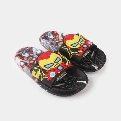 CHARACTER BOYS SLIPPERS -Black