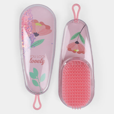 Transparent Glitter Hair Brush For Girls