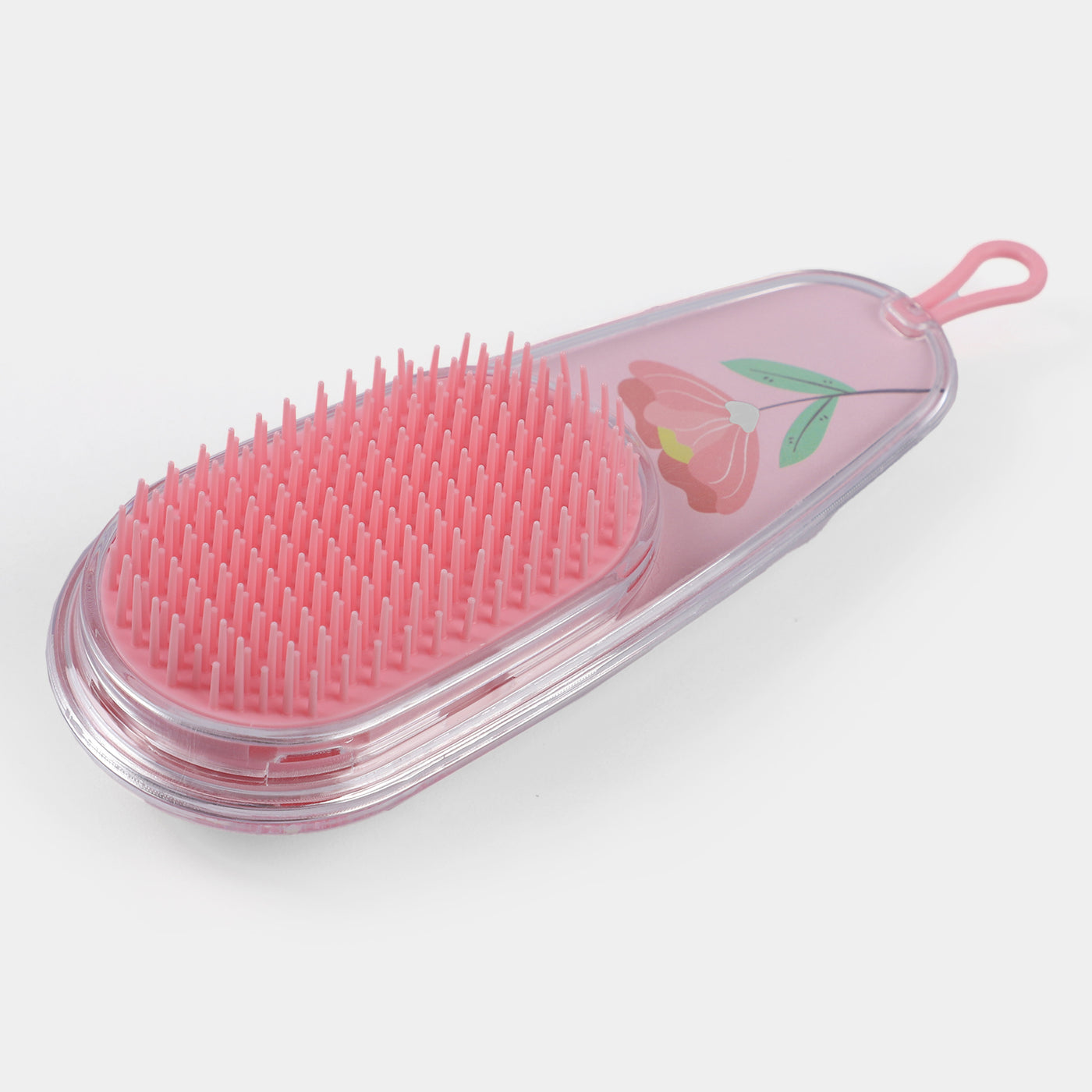 Transparent Glitter Hair Brush For Girls