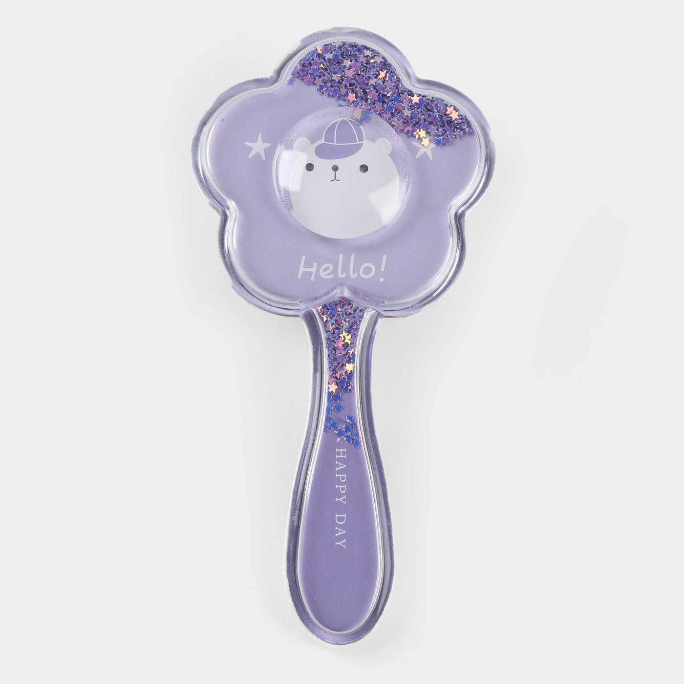 Transparent Glitter Hair Brush For Girls