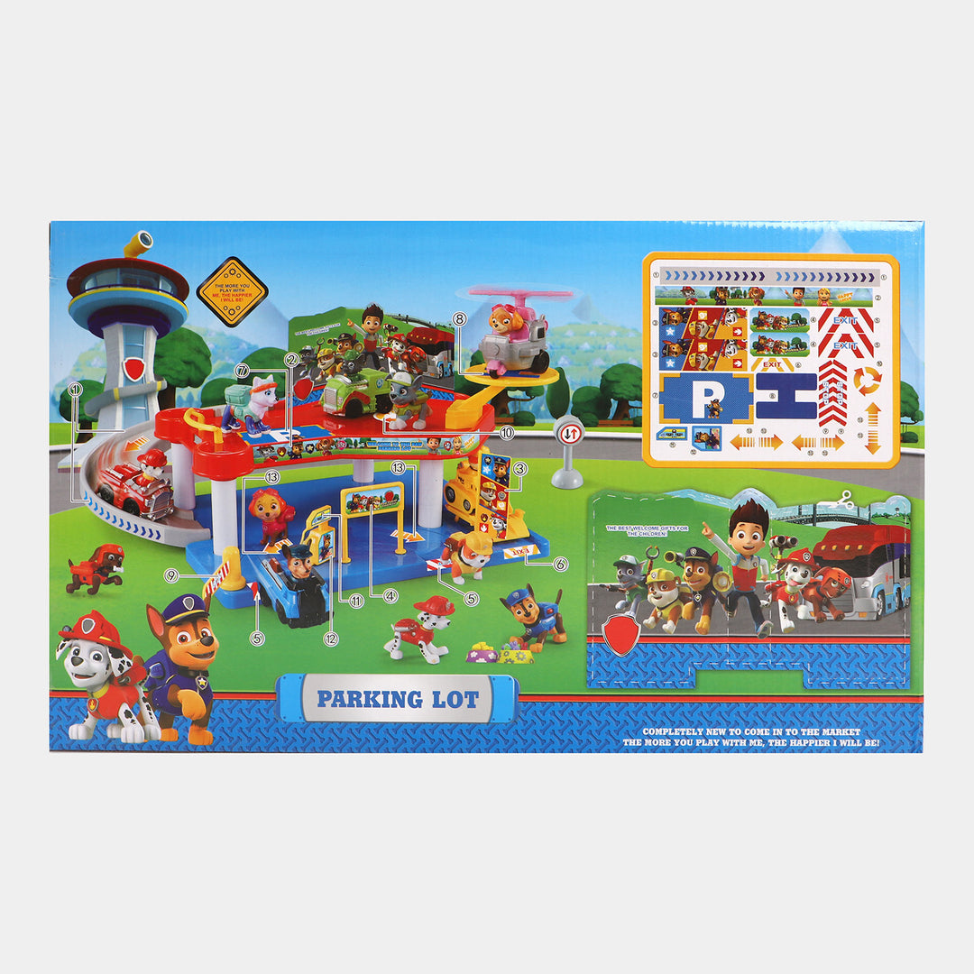 Character Parking Lot Play Set For Kids