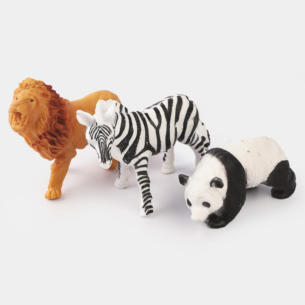 Wild Safari Animals 6PCs For Kids