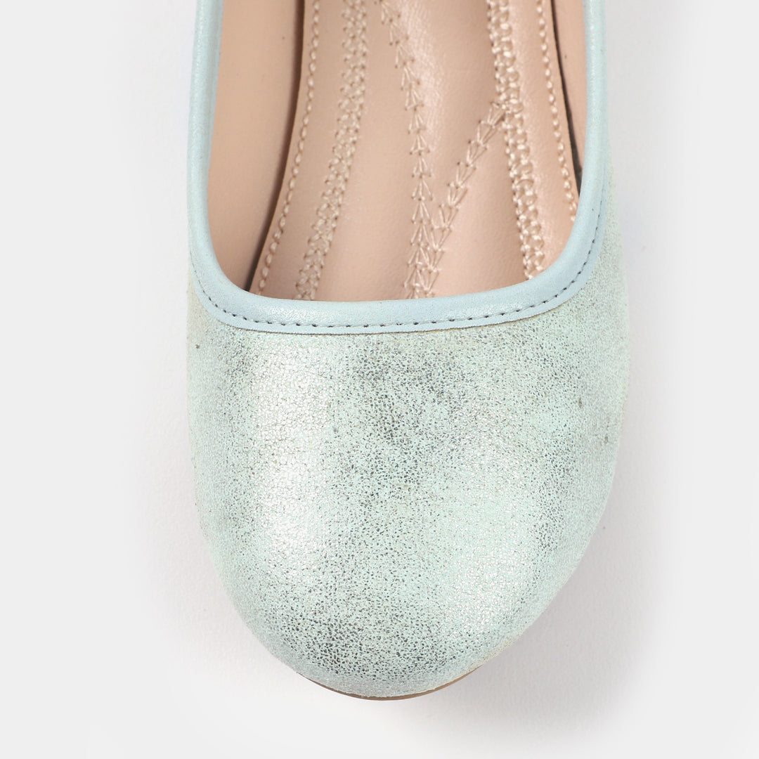 Girls Pumps 203-46-Sea Green