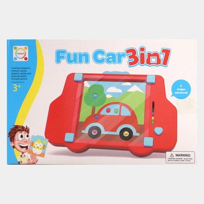 Fun Car 3in1 Board Game For Kids