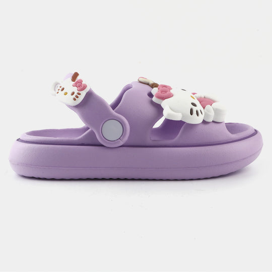 Girls Clogs 168-1-Purple