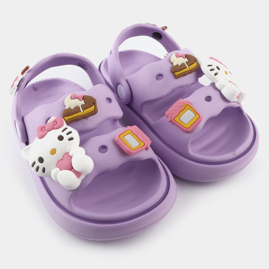 Girls Clogs 168-1-Purple