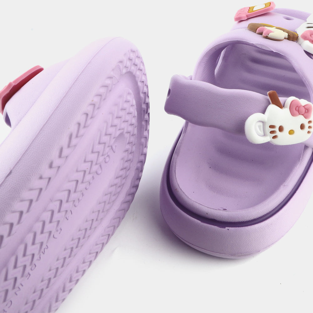 Girls Clogs 168-1-Purple