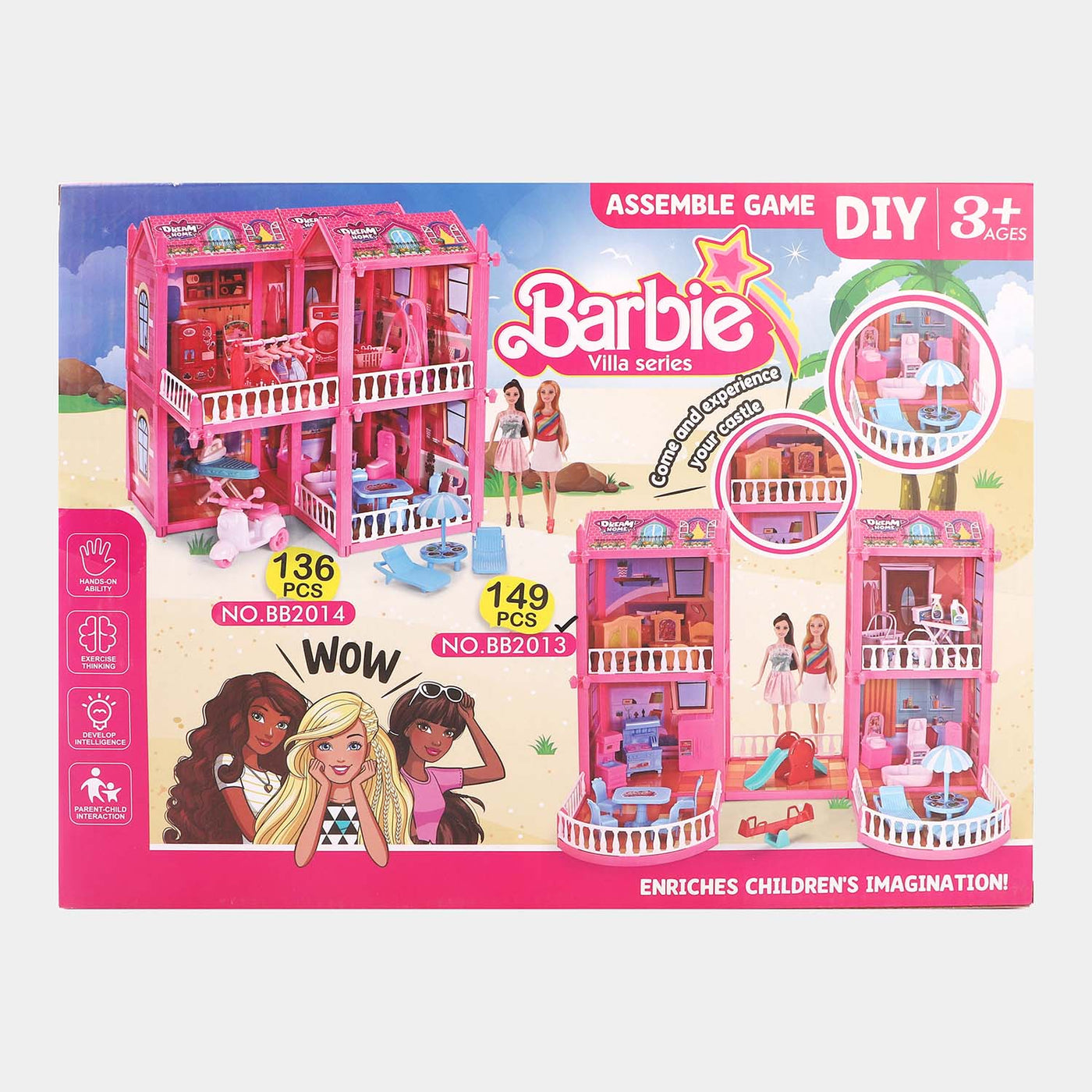 Kids Diy Lovey Assemble Doll Set Toy | 149PCs