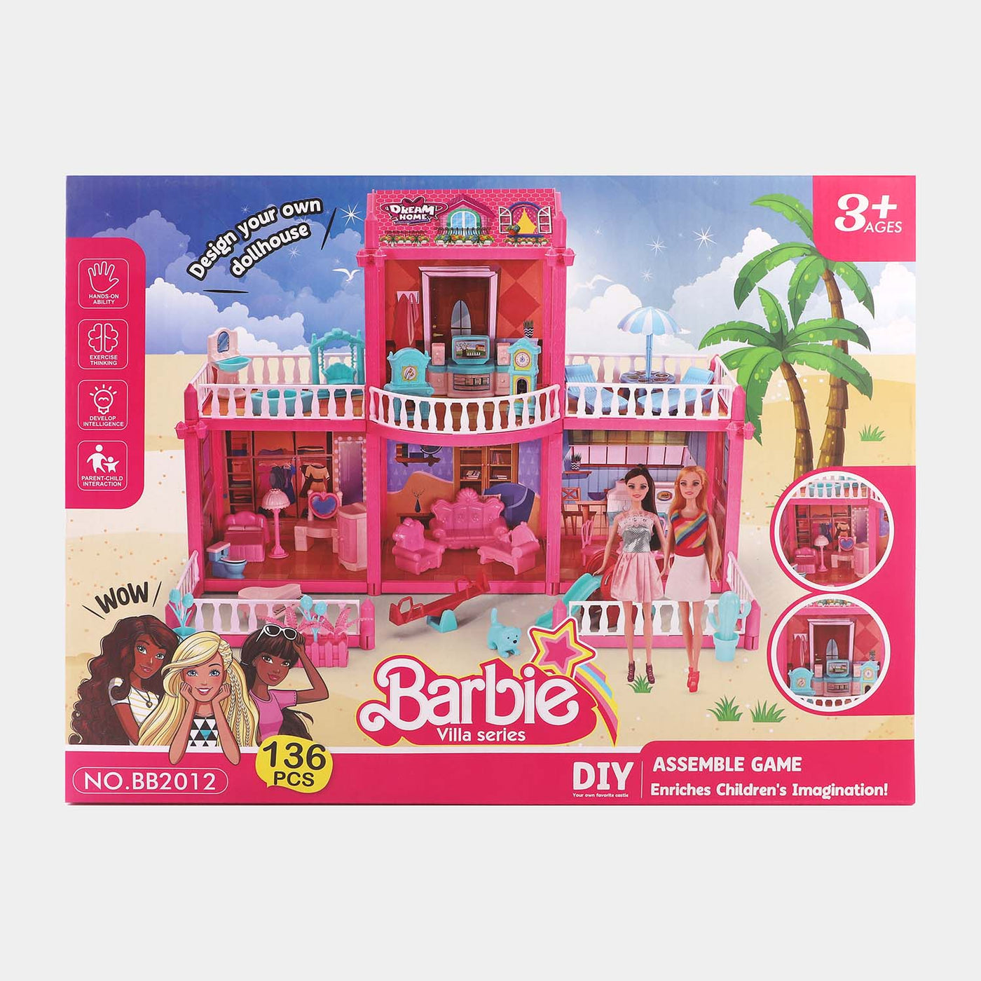 Kids Diy Lovey Assemble Doll Set Toy | 149PCs