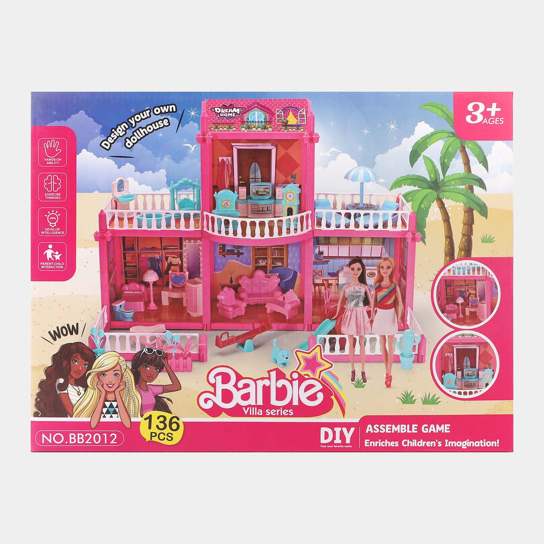 Kids Diy Lovey Assemble Doll Set Toy | 136PCs