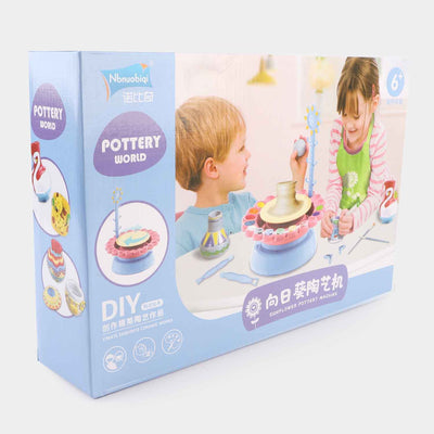Electric Sunflower Pottery Machine For Kids