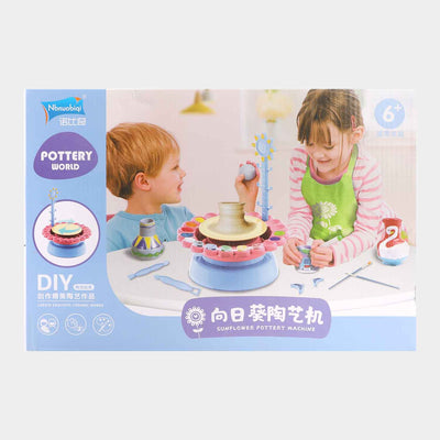 Electric Sunflower Pottery Machine For Kids
