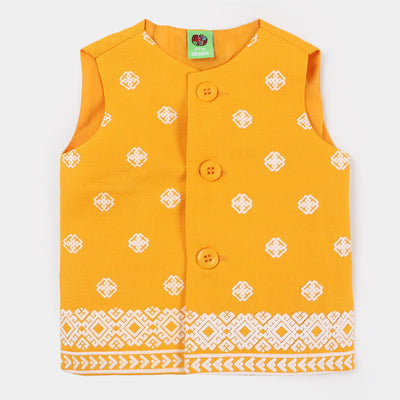 Infant Boys Cotton 3PCs Suit - Citrus