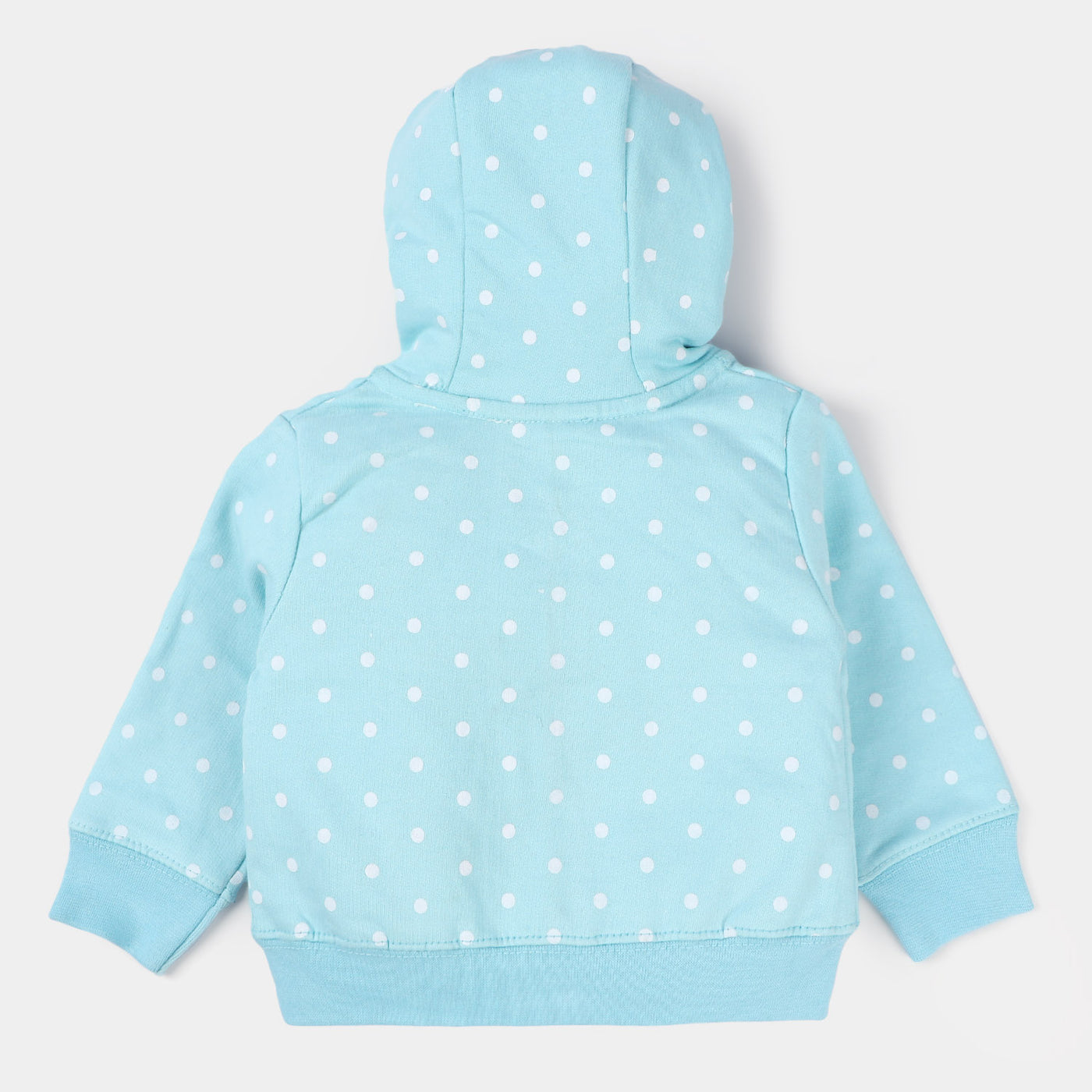 Infant Girls Fleece Knitted Jacket Rabbit-Blue