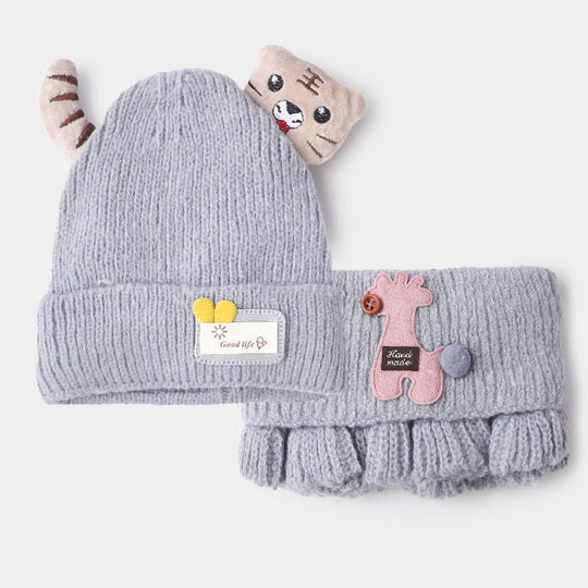 Woolen Cap/Hat + NECK WARMER 2PCs Set | 3M+