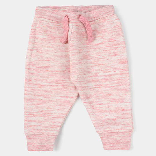 Infant Girls Fleece Knitted Suit Lovely-P.Melange
