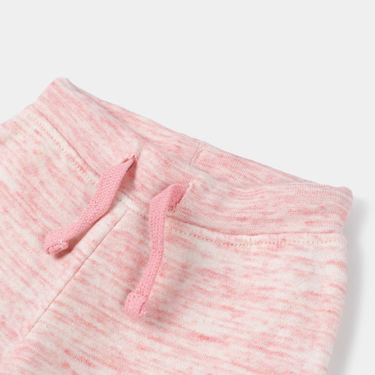 Infant Girls Fleece Knitted Suit Lovely-P.Melange
