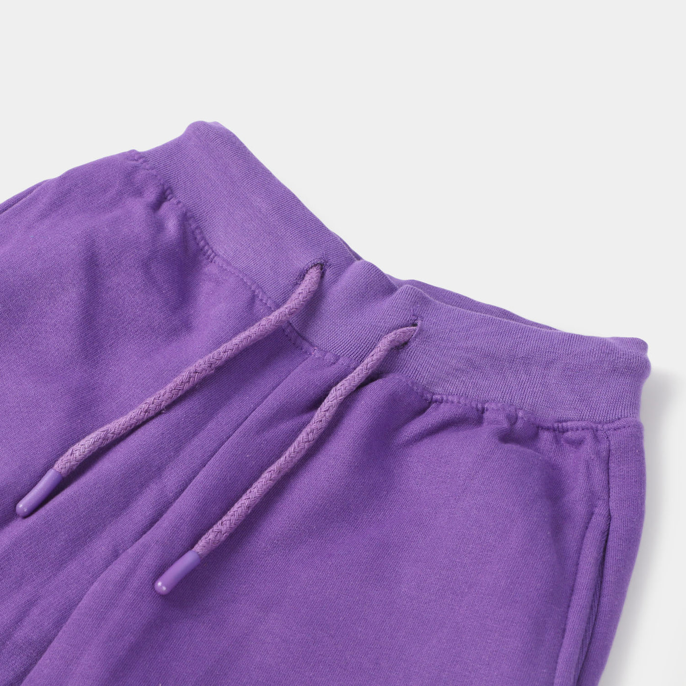 Girls Fleece Jersey Pajama Basic-D.Lavender