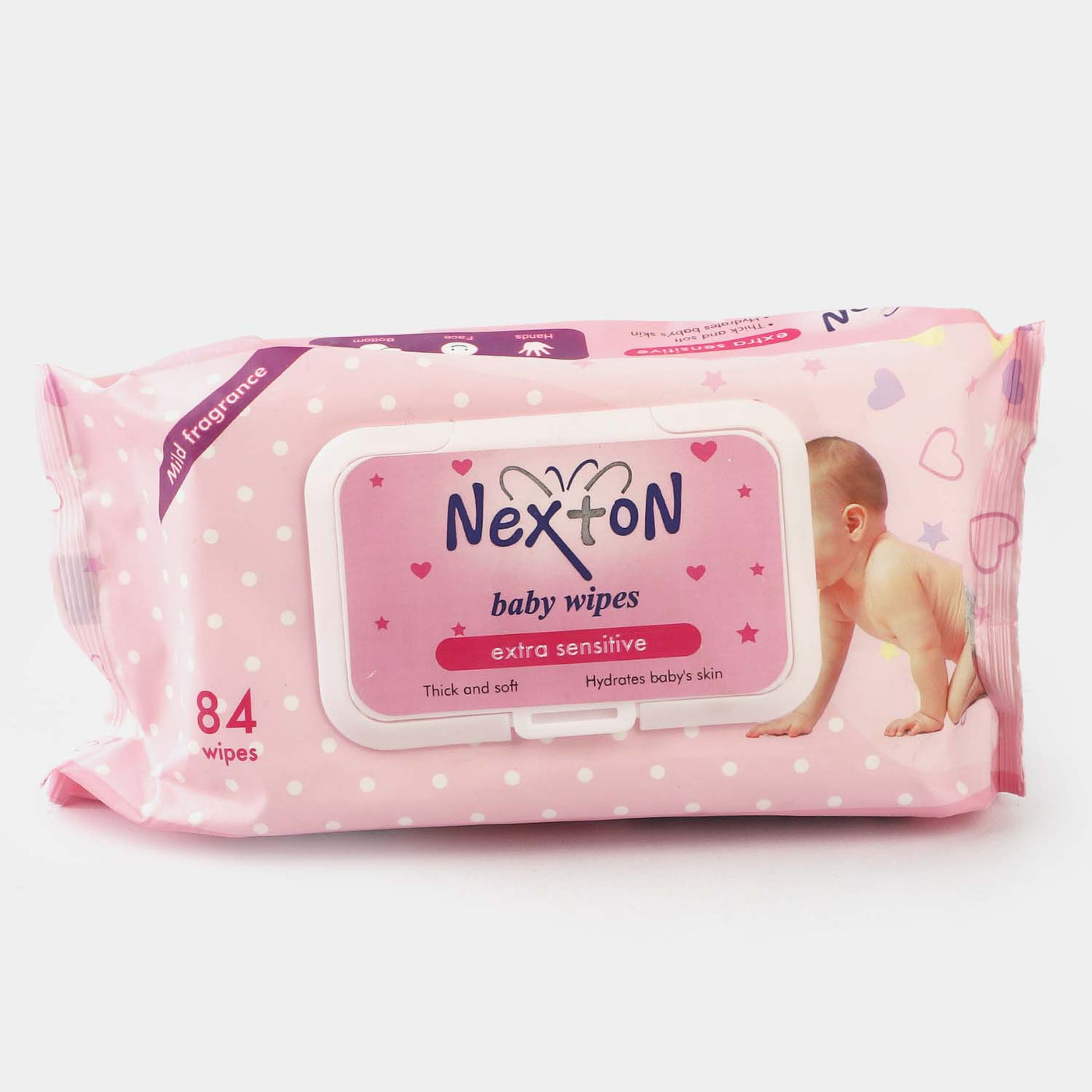 Nexton Baby Wipes Extra Sensitive Alcohol Free | 84 pcs pack