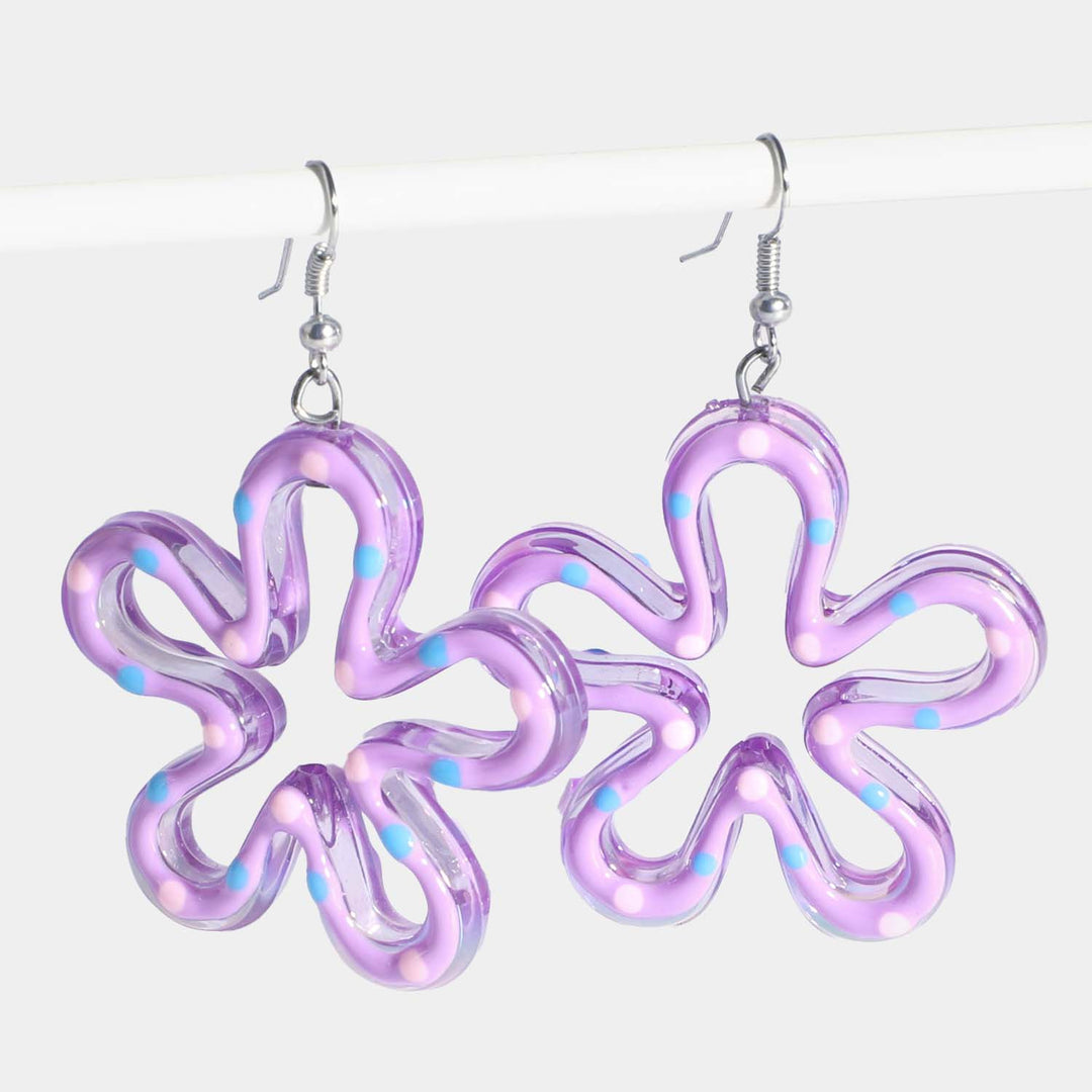 Elegant Design Flower Earrings For Girls