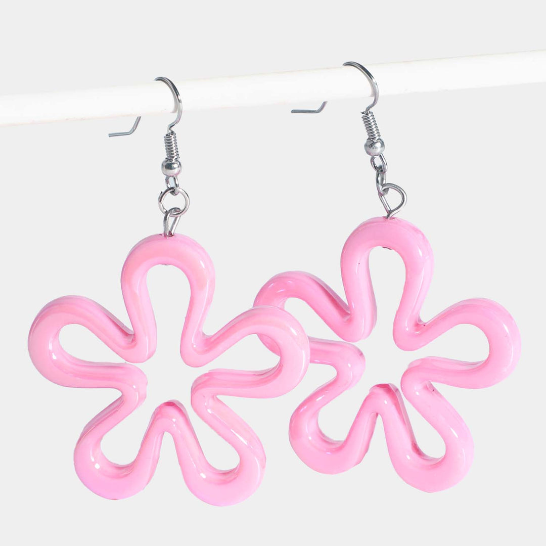 Elegant Design Flower Earrings For Girls