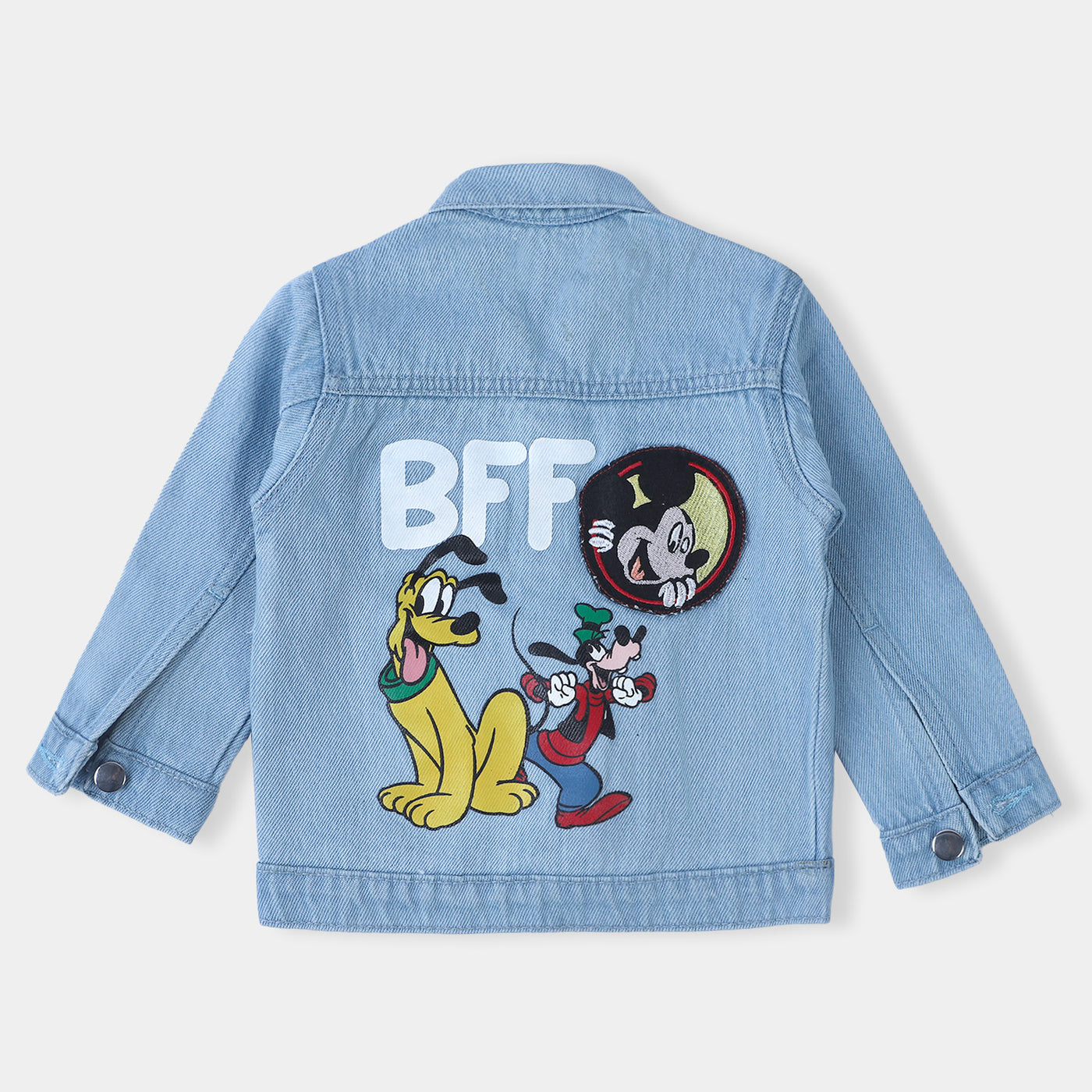 Infant Boys Denim Jacket Character-Ice Blue