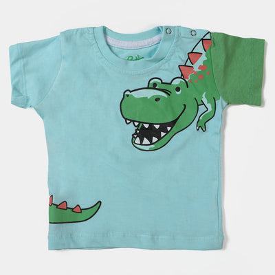 Infant Boys Round Neck T-Shirt Dino - Spa Retreat