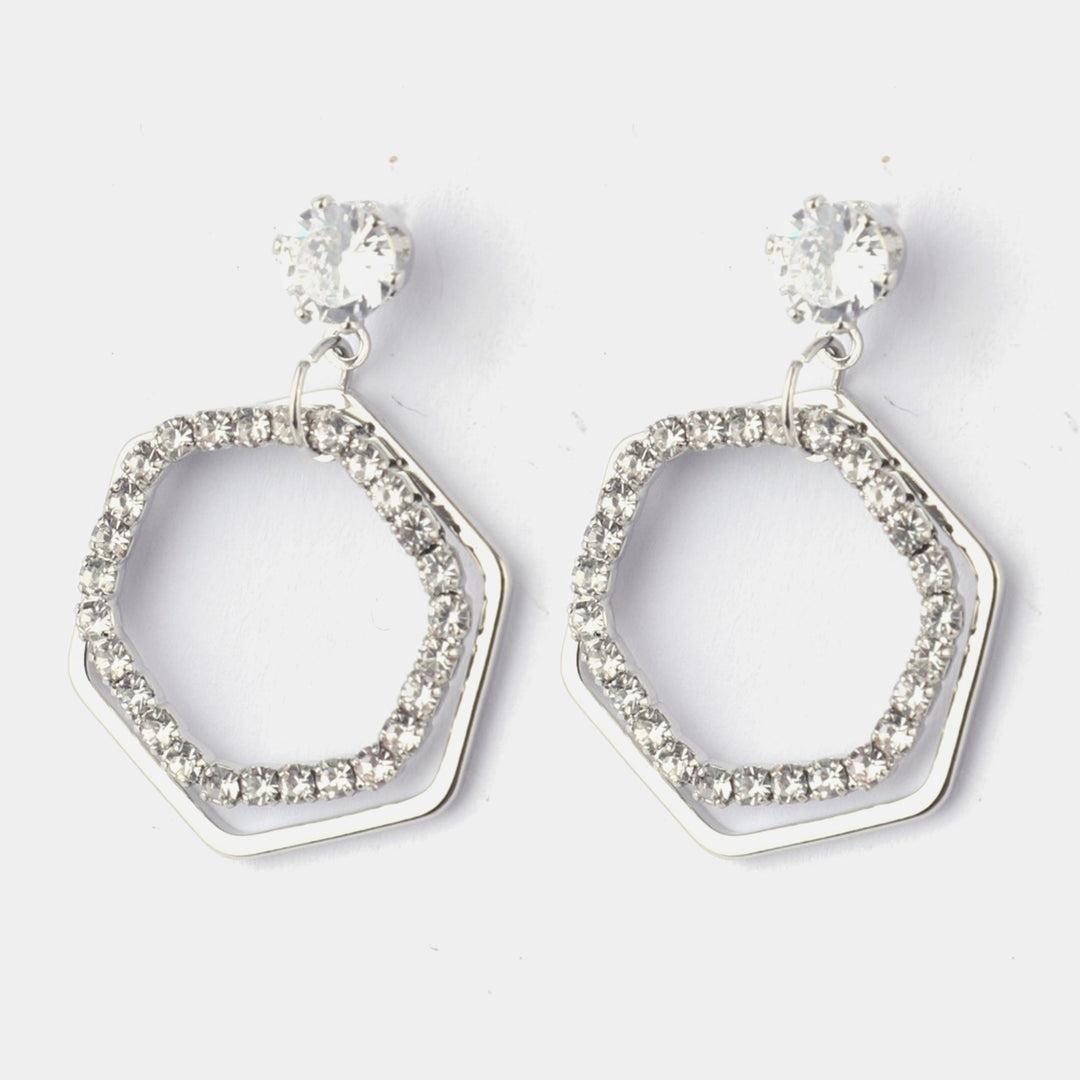 Elegant Design Sparkle Earrings For Girls