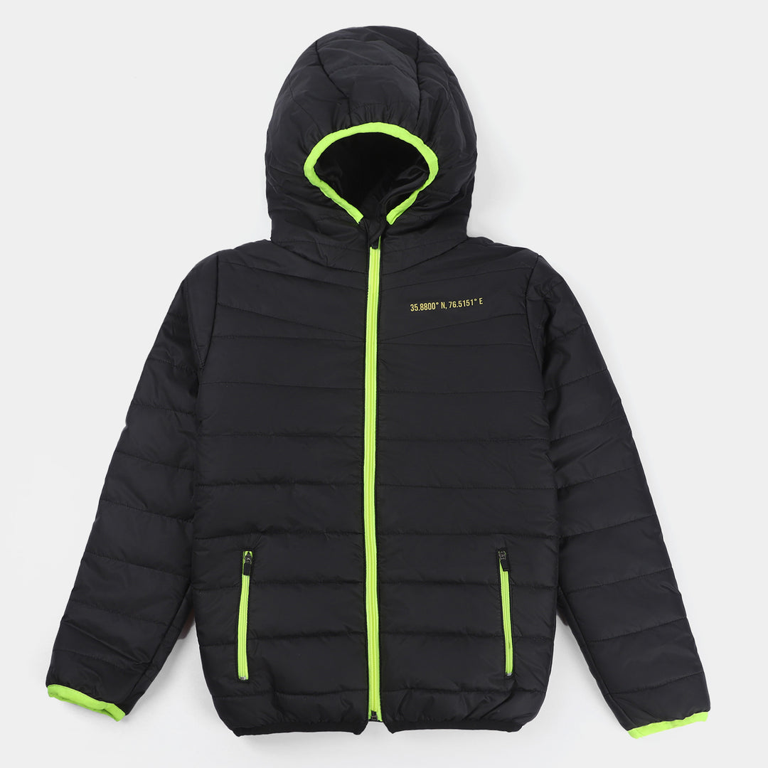 Teens Boys Puffer Jacket Mountain K2-BLACK