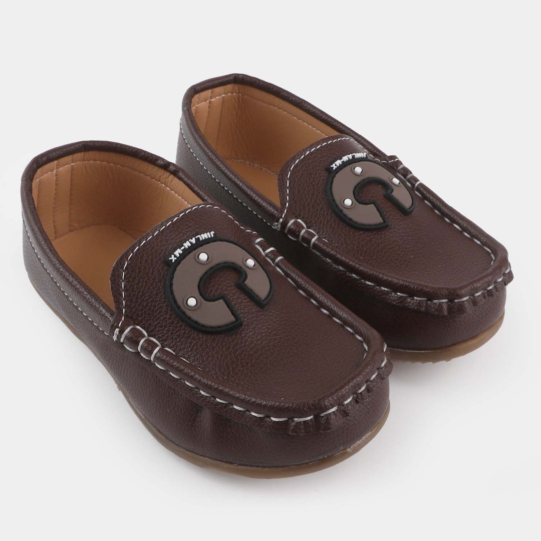 Boys Loafers R-208-BROWN