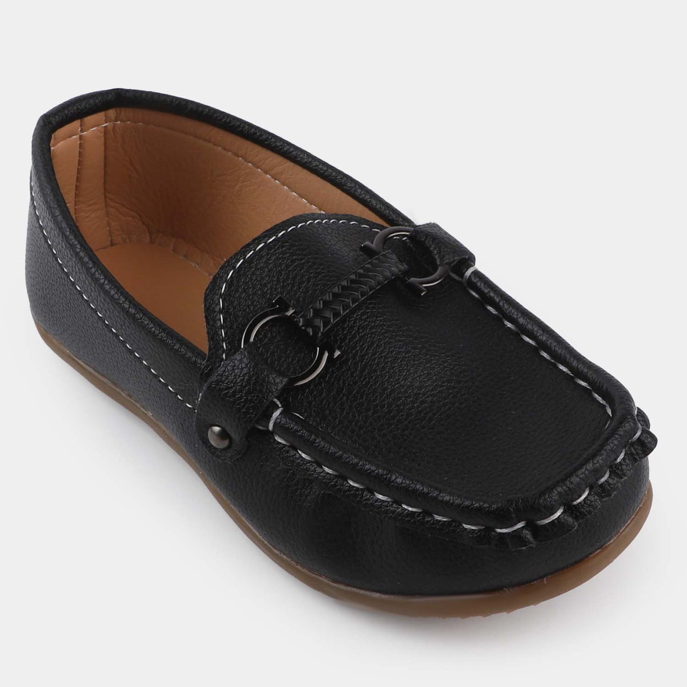 Boys Loafers R-207-BLACK