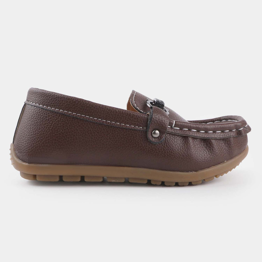 Boys Loafers R-207-BROWN