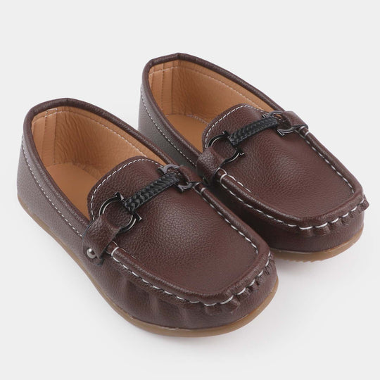 Boys Loafers R-207-BROWN