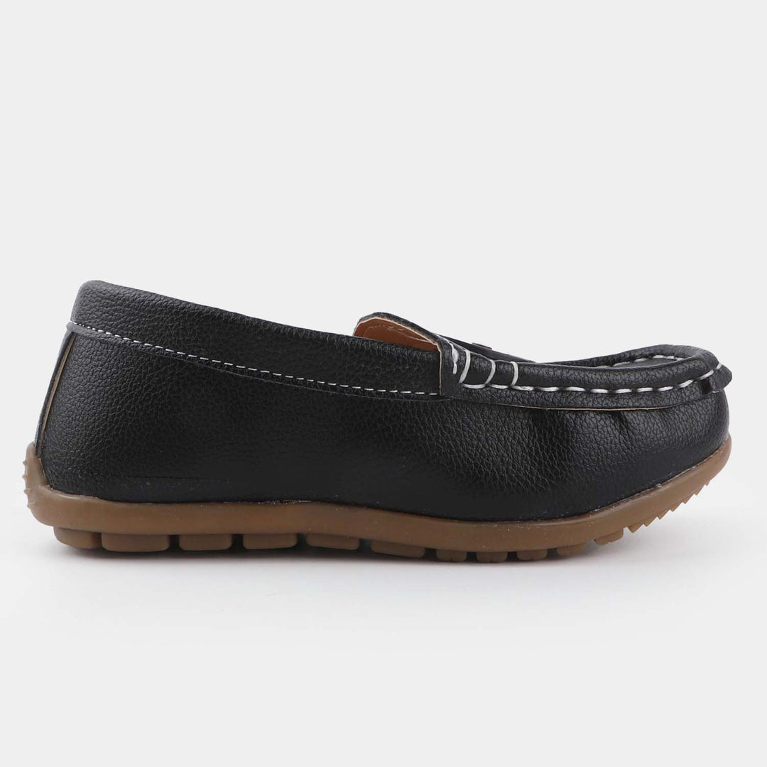 Boys Loafers R-208-BLACK