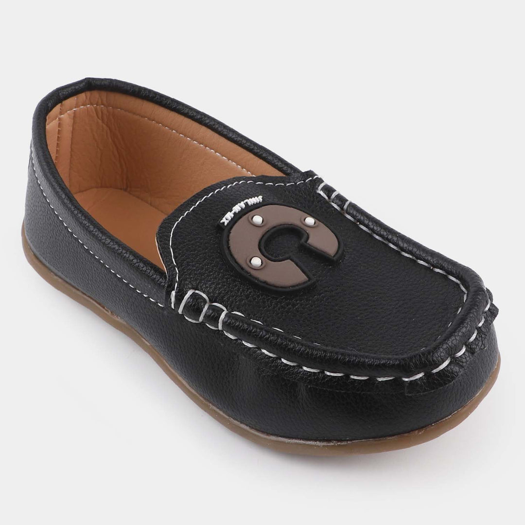 Boys Loafers R-208-BLACK