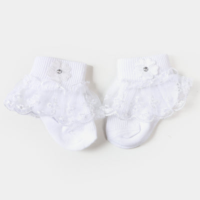 Baby Fancy Lace Frill Socks | 06-12M