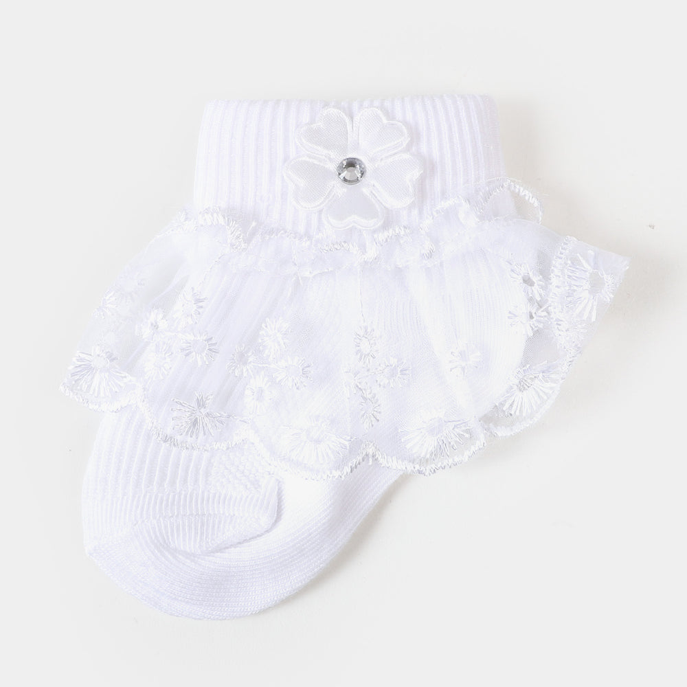 Baby Fancy Lace Frill Socks | 06-12M