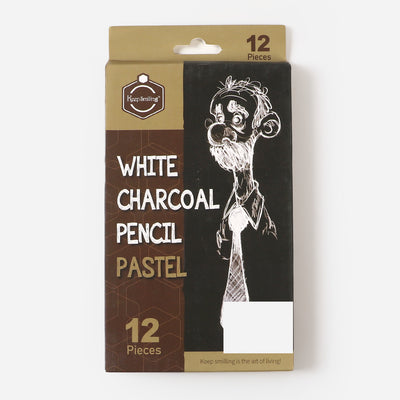 White charcoal Pencil Pastel Color Pencil 12 Pcs