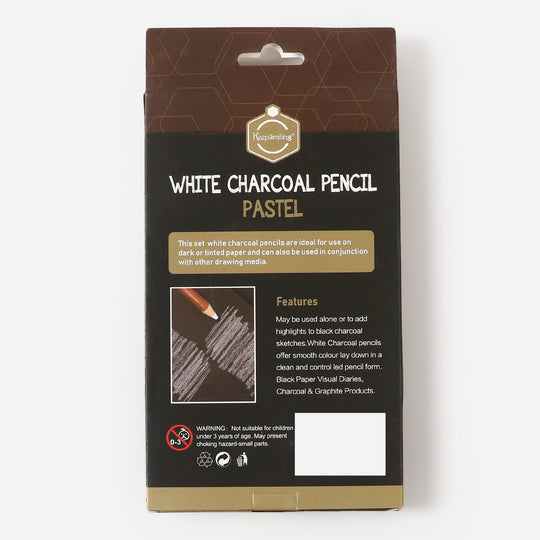 White charcoal Pencil Pastel Color Pencil 12 Pcs