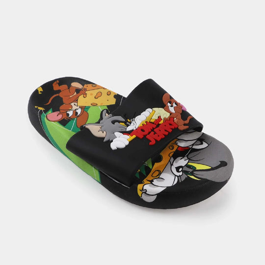 Boys Slippers 2288-10-BLACK