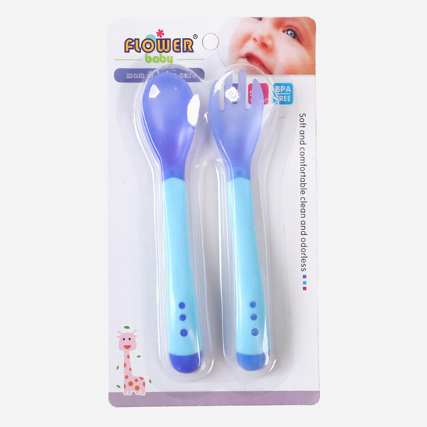 Baby Spoon & Fork Set | "Blue"