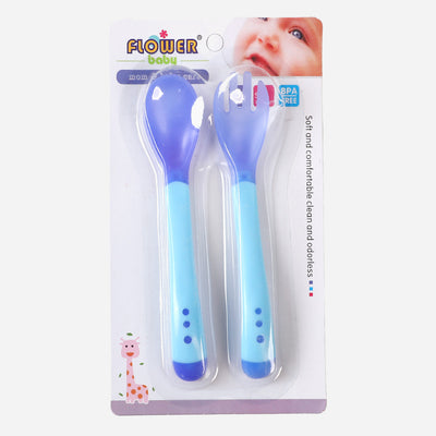 Baby Spoon & Fork Set | "Blue"