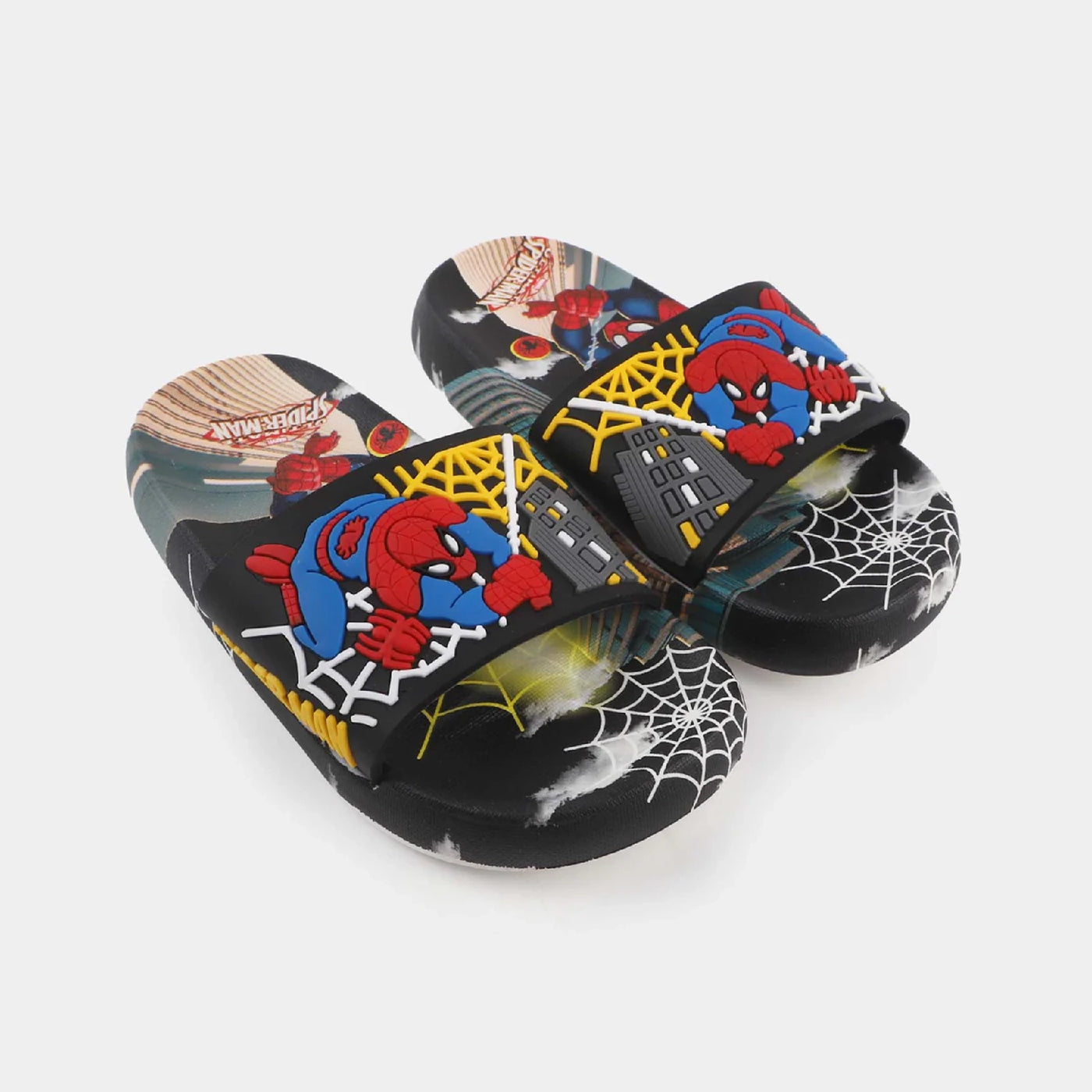 Boys Slippers 2288-12-BLACK