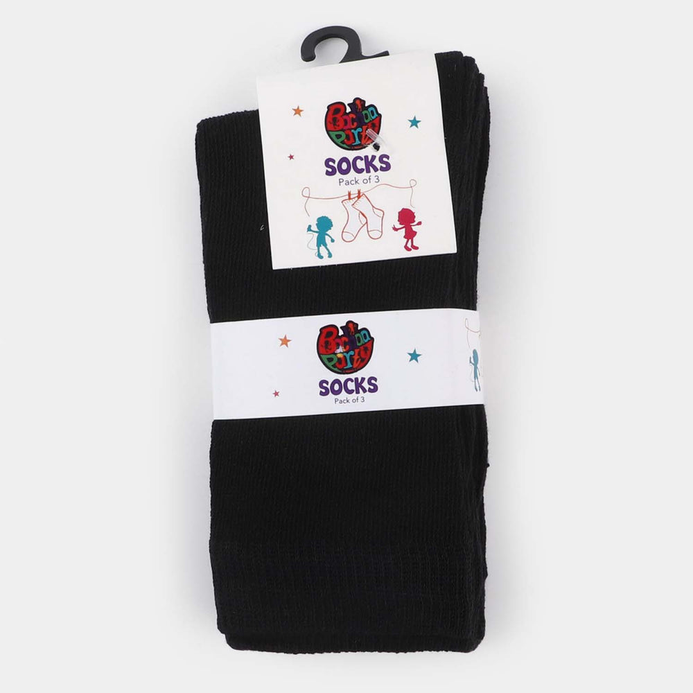 Pack of 3 School Socks-BLACK