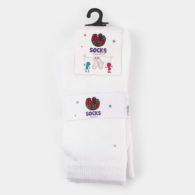 Pack of 3 School Socks-White