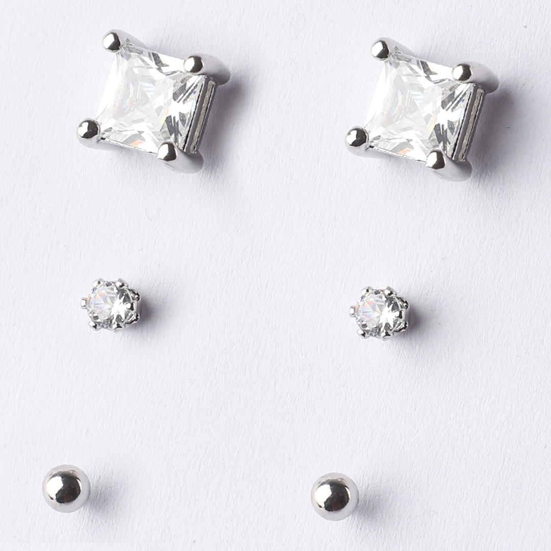 Fancy 3 Pair Stud Earring For Girls