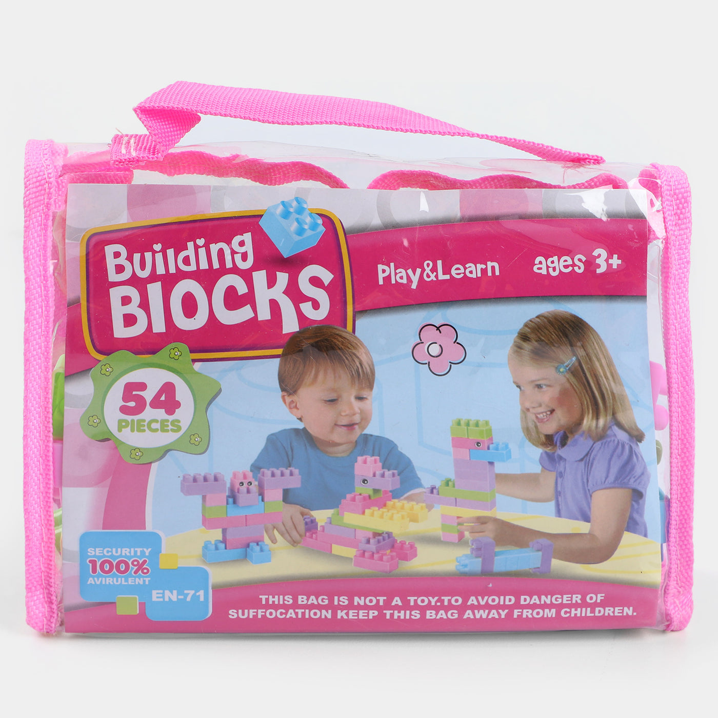 Play & Learn Building Blocks Set | 54PCs